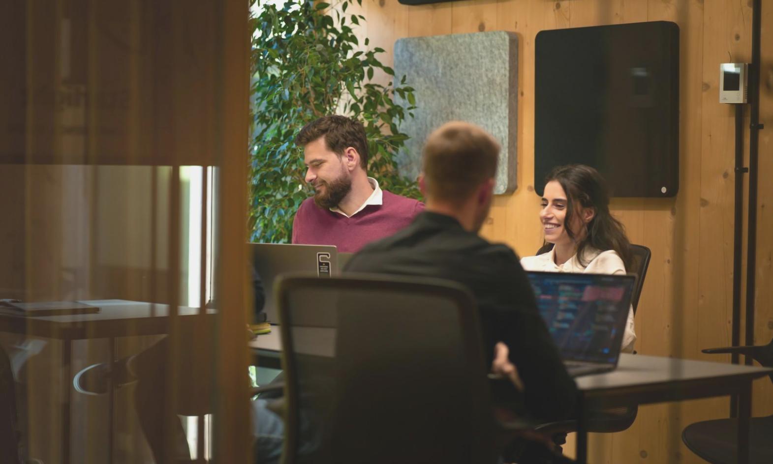 Professional workspace with financial analysis tools and spreadsheets